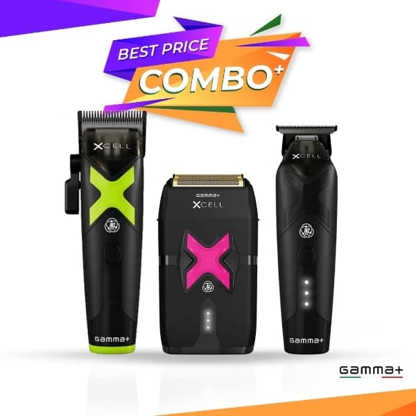 Set GAMMA+ XCELL  - Masina de tuns + Masina de contur + Masina de ras