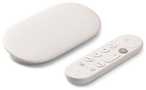 Media Player Google TV Streamer, 4K, Bluetooth, Wi-Fi, Android TV, 32 GB, Telecomanda comenzi vocale (Alb)