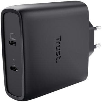Incarcator retea Trust MAXO, 100 W, 2x USB Type-C (Negru)
